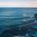 Change Resilience - a rope is attached to the edge of a cliff near the ocean